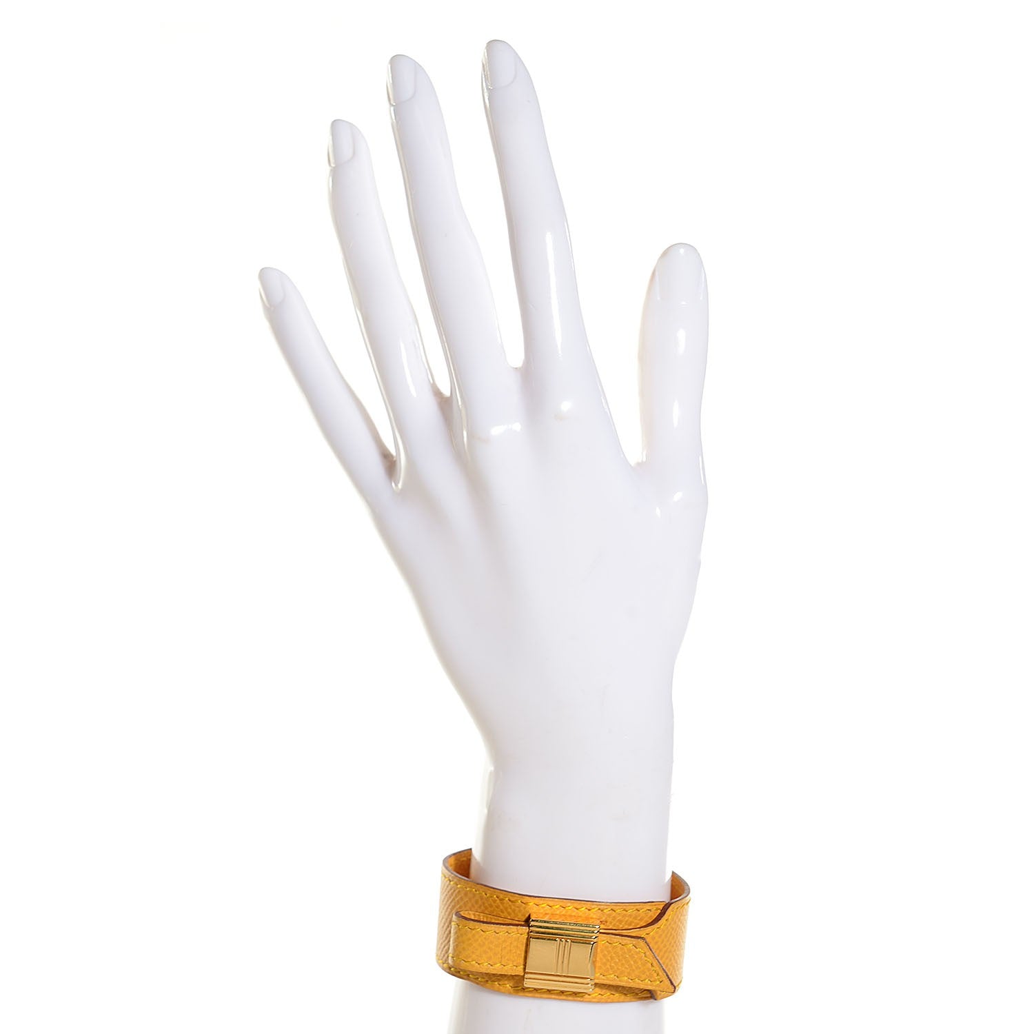 Hermes Courchevel Kelly Cadena Bracelet Jaune 2 of 7