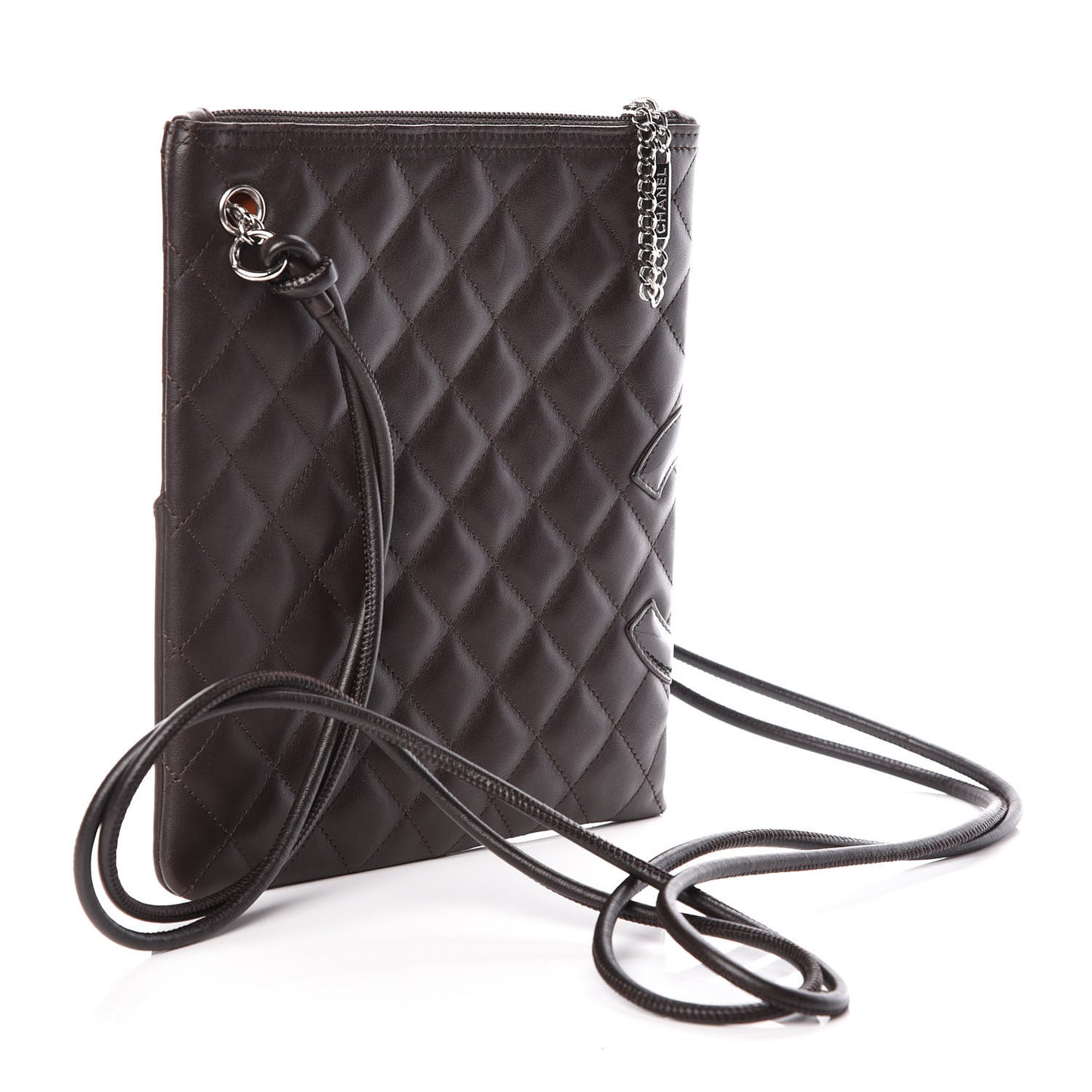 Calfskin Cambon Flat Messenger Brown