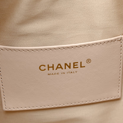 Chanel Caviar Quilted Medium Chanel 25 Handbag White 7 of 11