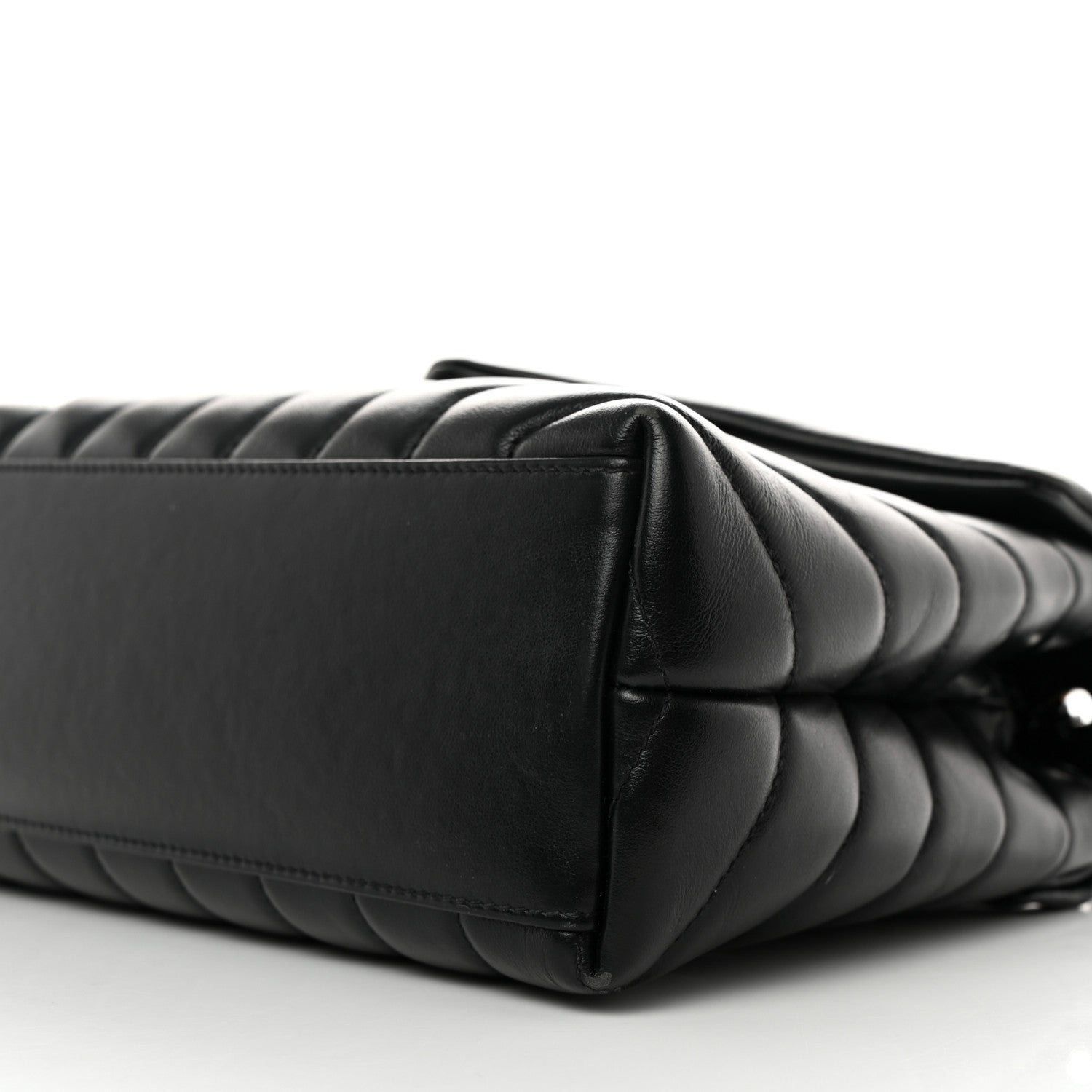 Saint Laurent Calfskin Y Quilted Monogram Monochrome Small Loulou Chain Satchel Black 10 of 13