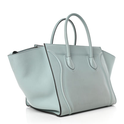 Celine Supple Calfskin Medium Phantom Luggage Azur 2 of 5