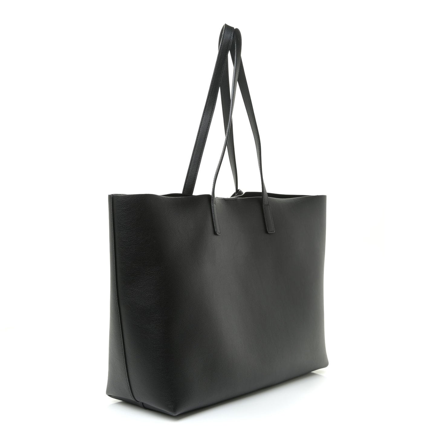 Calfskin Large Shopping Tote Black