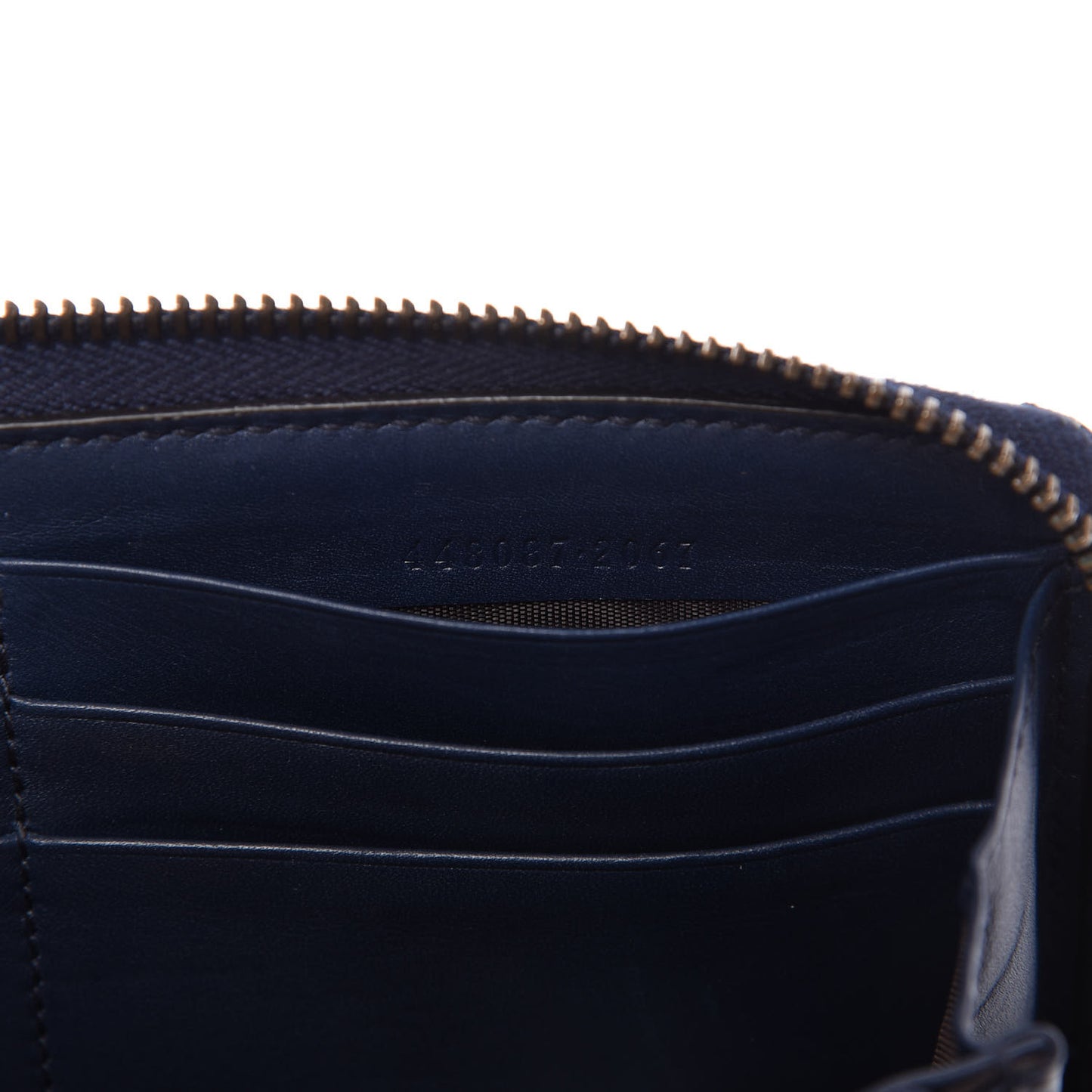 Calfskin Matelasse GucciGhost GG Marmont Zip Around Wallet Blue Agata Hibiscus Red