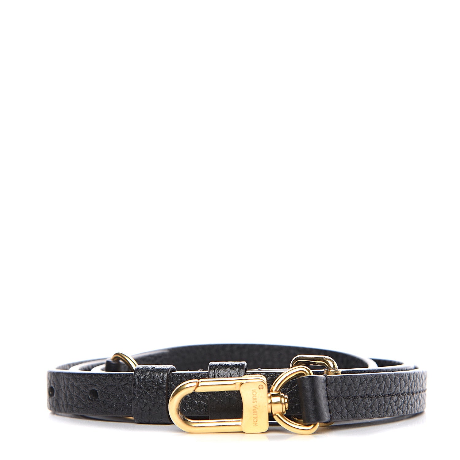 Louis Vuitton Calfskin Adjustable Retiro NM Shoulder Strap Black 1 of 3