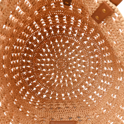 Saint Laurent Raffia Calfskin Small Panier Tote Naturel 5 of 11