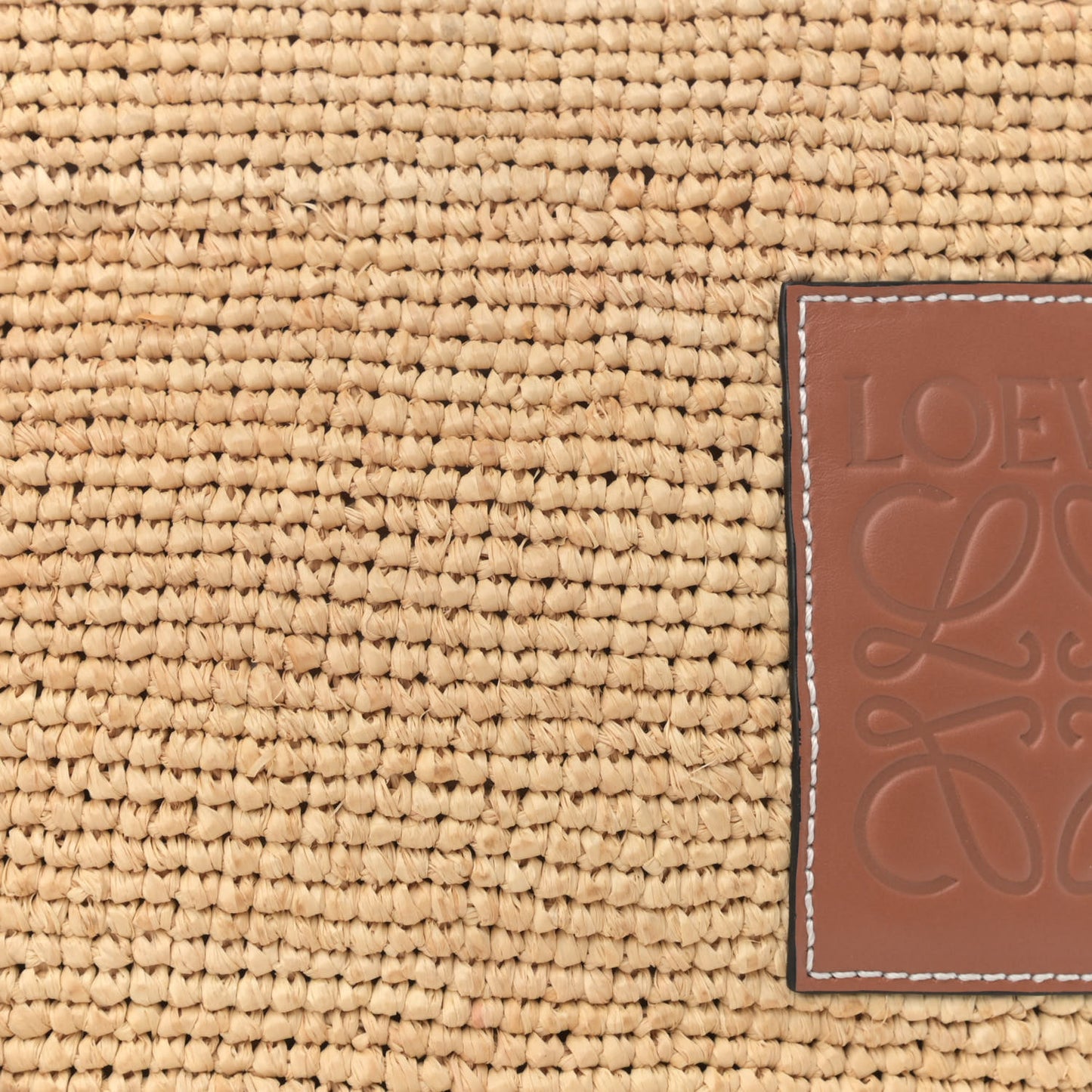 Calfskin Raffia Paulas Ibiza Pochette Bag Natural Tan