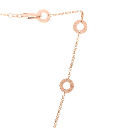 Bulgari 18K Rose Gold Diamond Small B.Zero1 Pave Pendant Necklace 4 of 6