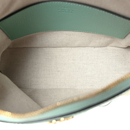 Gucci Monogram Jumbo GG Textured Dollar Calfskin Small Ophidia Dome Shoulder Bag Beige Pepperlight Mint 5 of 9