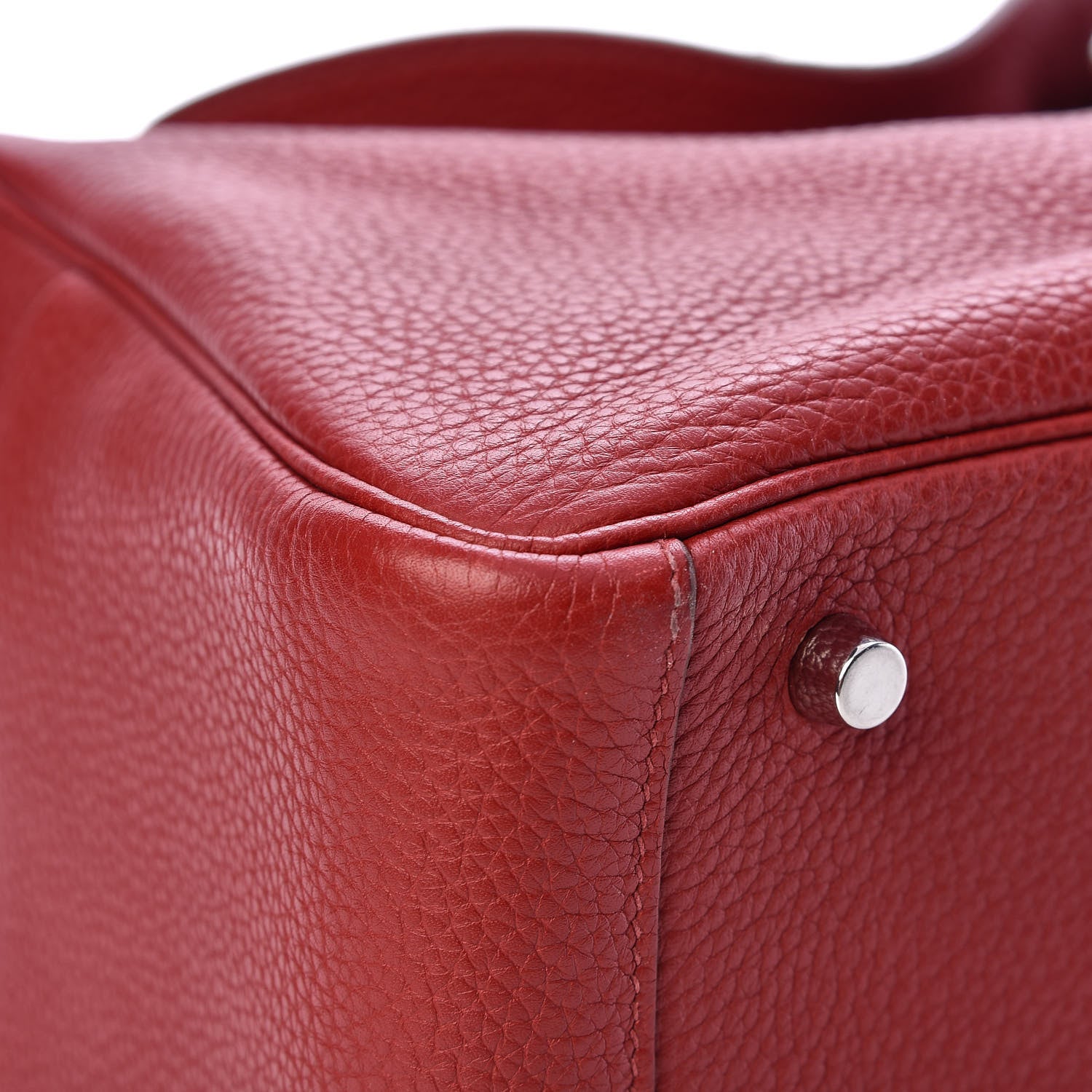 Hermes Taurillon Clemence Lindy 30 Rouge Garance 9 of 14