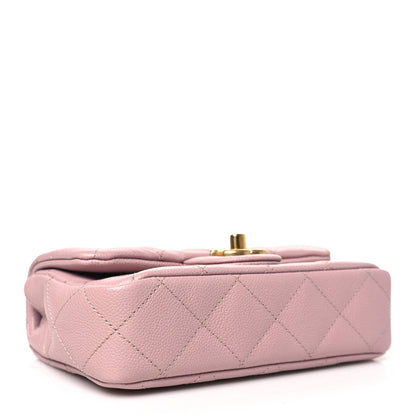 Chanel Caviar Quilted Mini Rectangular Sweetheart Flap Lilac 4 of 11
