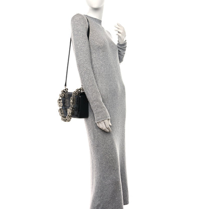 Givenchy Box Calfskin Medium 4G Cube Chain Shoulder Bag Black 2 of 16