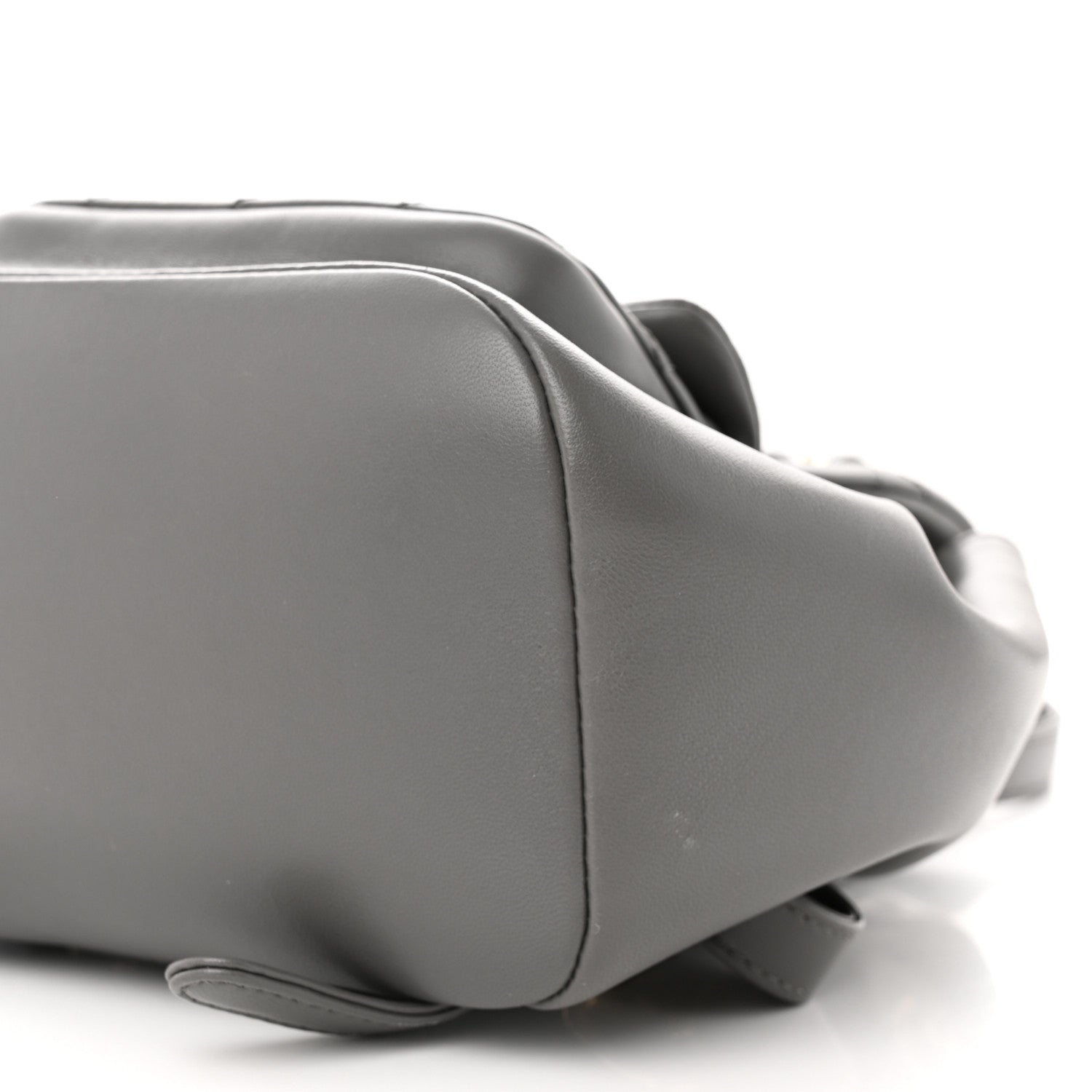 Chanel Lambskin Quilted Small Duma Drawstring Backpack Grey 10 of 11