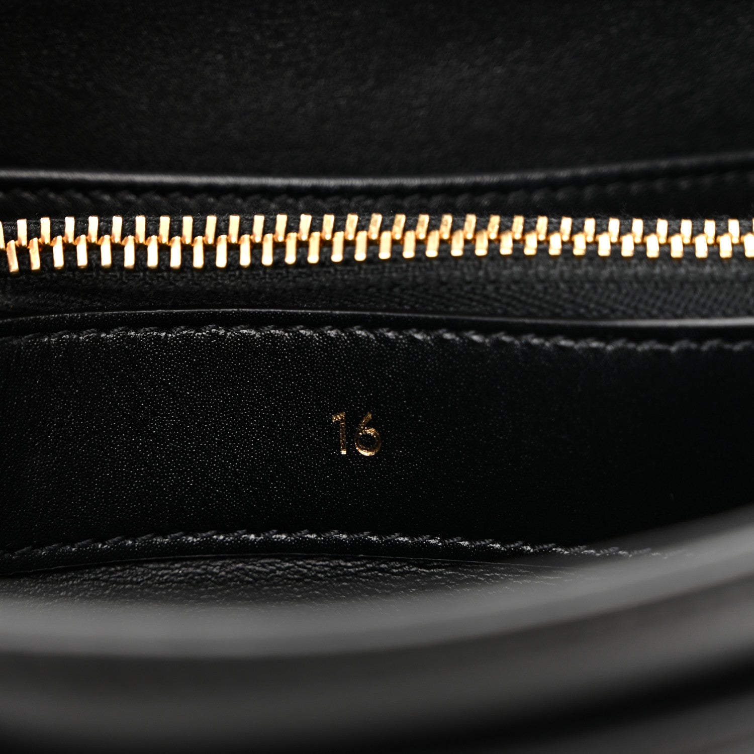 Celine Satinated Calfskin Mini 16 Top Handle Bag Black 7 of 10