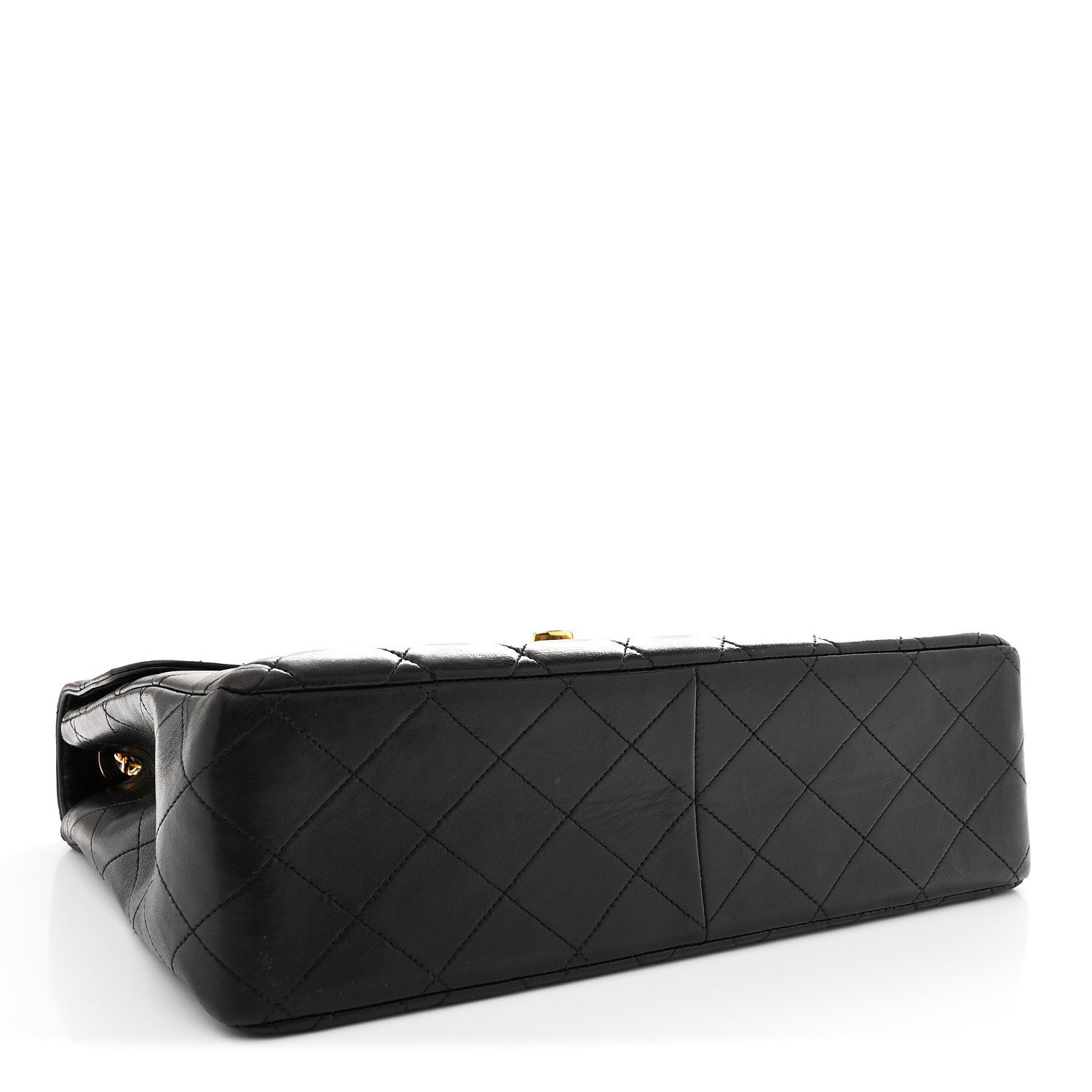 Chanel Lambskin Quilted XL Jumbo Single Flap Black 4 of 11