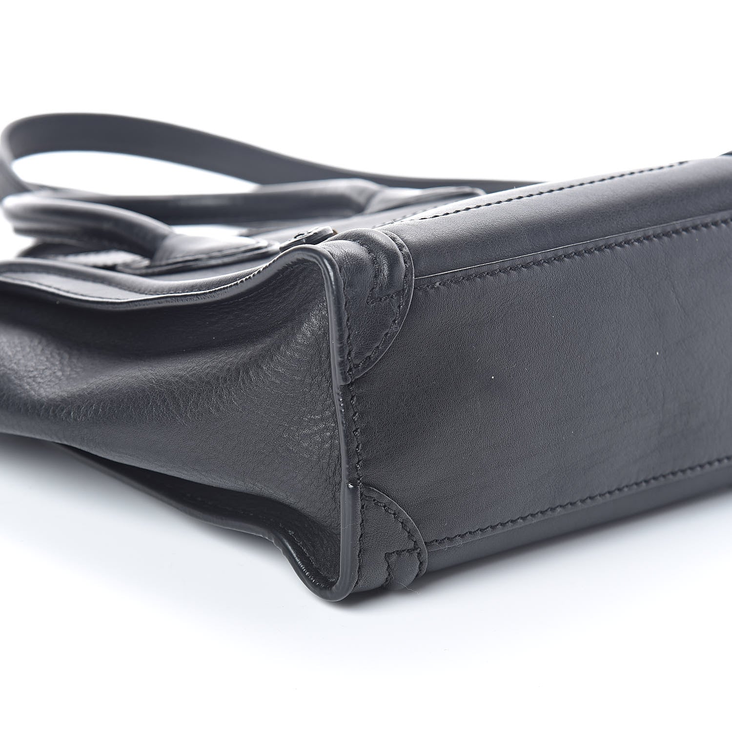 Celine Smooth Calfskin Nano Luggage Black 8 of 9