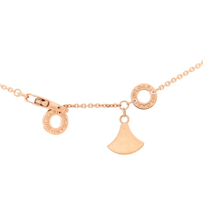 Bulgari 18K Rose Gold Diamond Carnelian Divas' Dream Pave Pendant Necklace 4 of 4