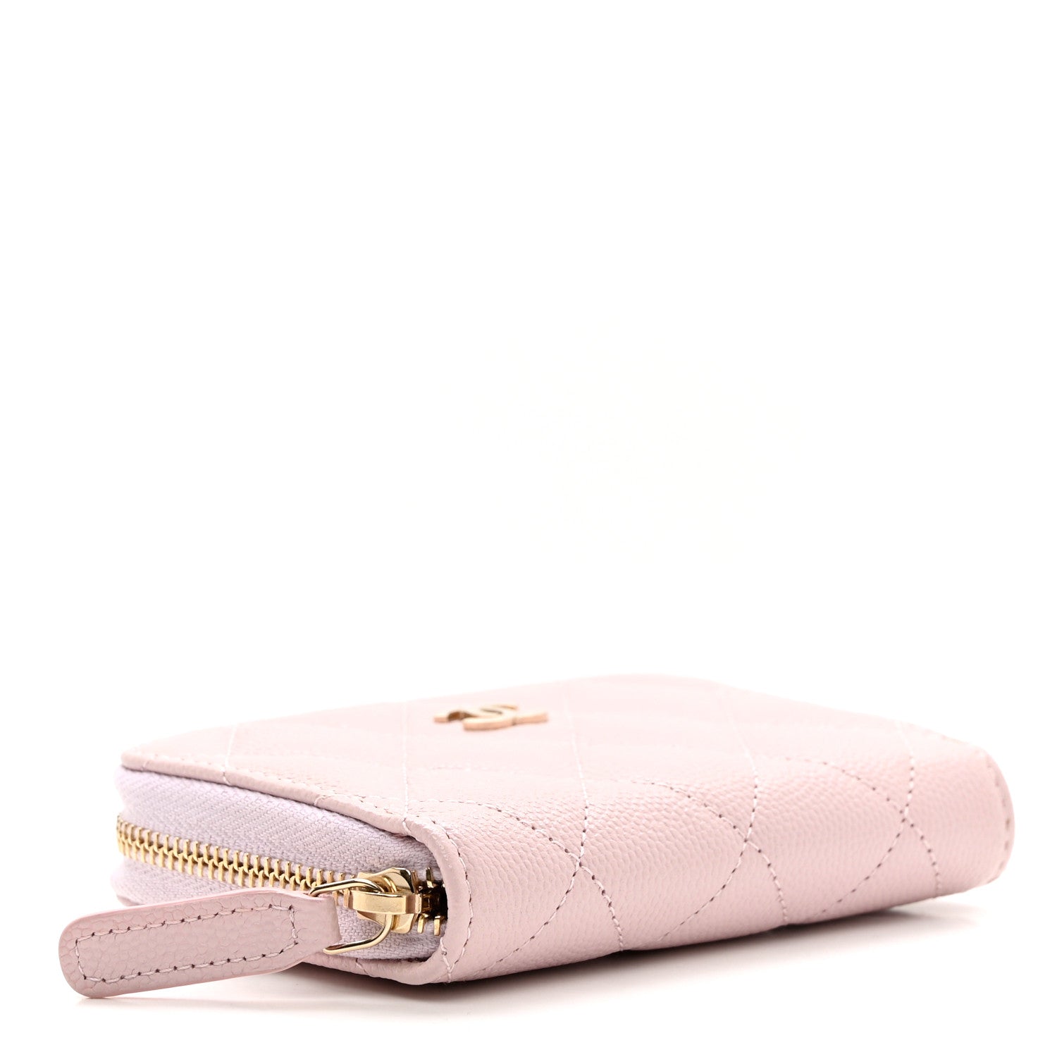 Chanel Caviar Quilted Zip Coin Purse Light Pink 4 of 7