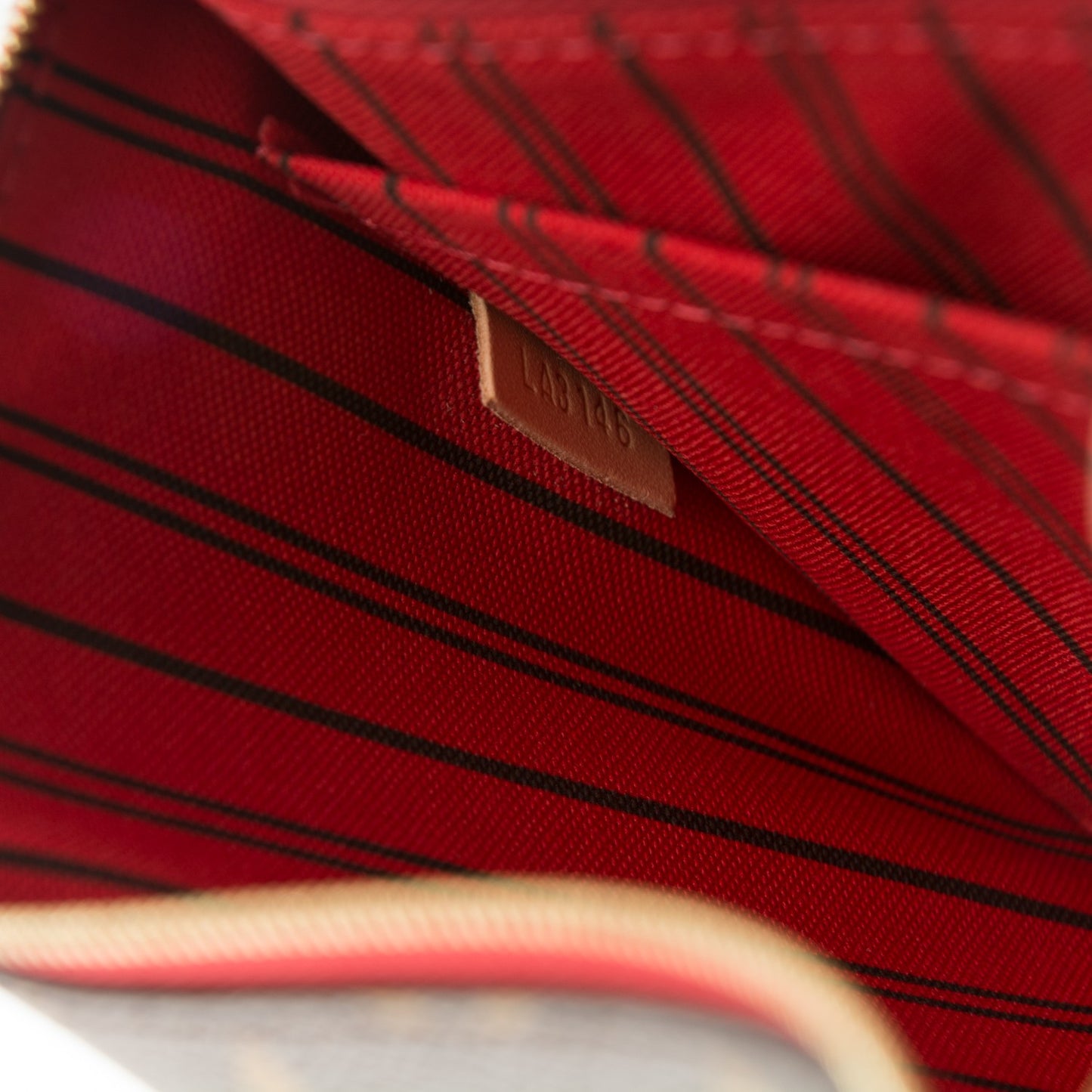 Monogram Neverfull MM GM Pochette Cherry