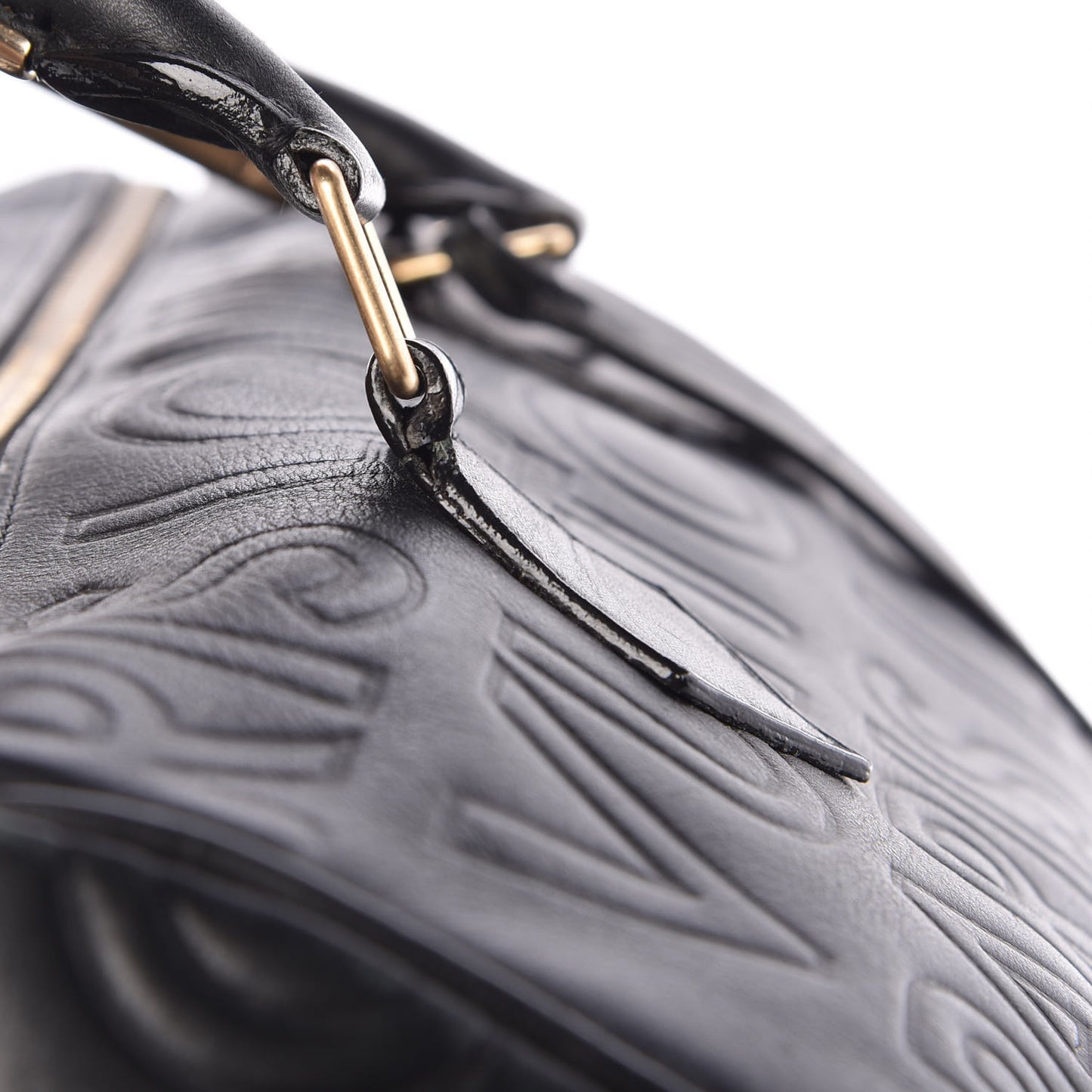 Calfskin Embossed Speedy Cube 30 Black