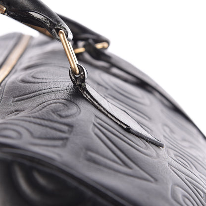 Louis Vuitton Calfskin Embossed Speedy Cube 30 Black 16 of 26