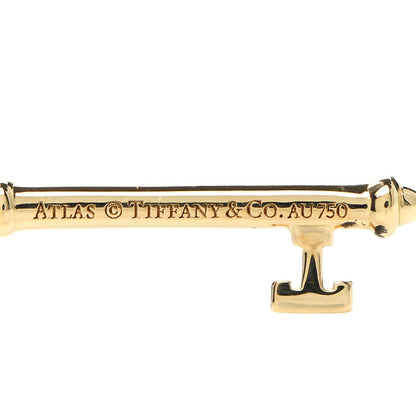Tiffany 18K Yellow Gold Diamond Atlas Key Pendant 3 of 4