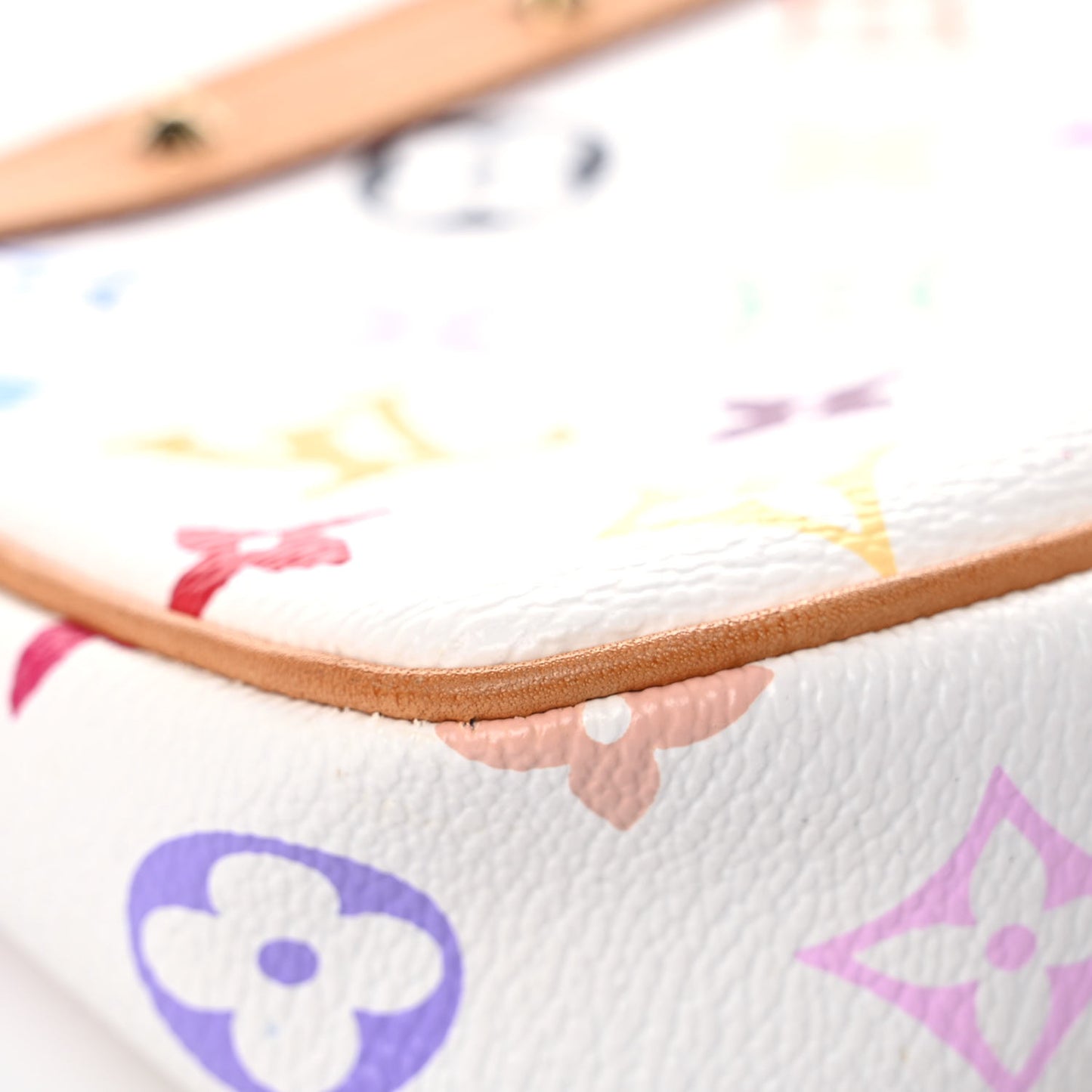 Monogram Multicolor Pochette Accessories White