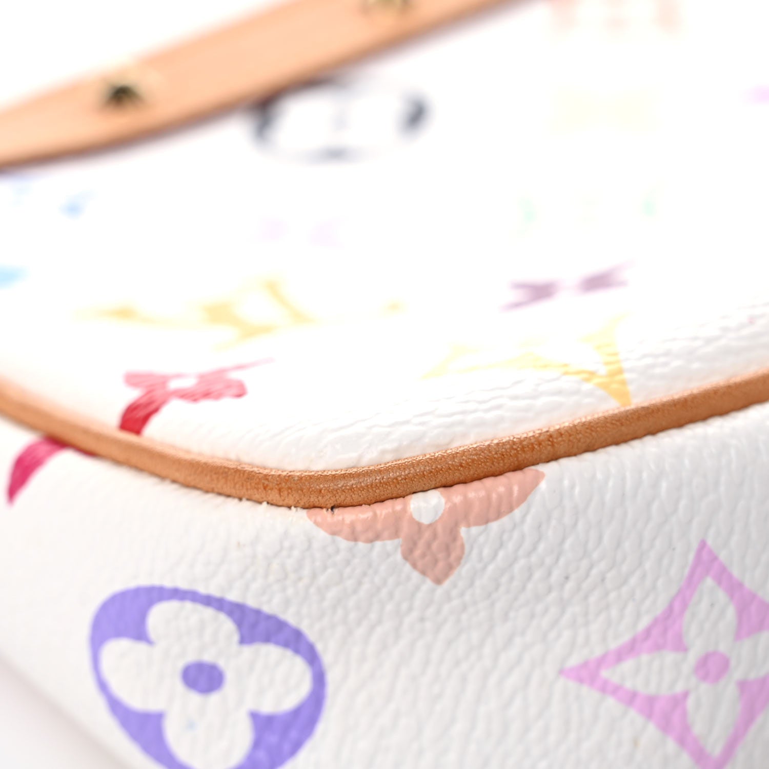 Louis Vuitton Monogram Multicolor Pochette Accessories White 10 of 17