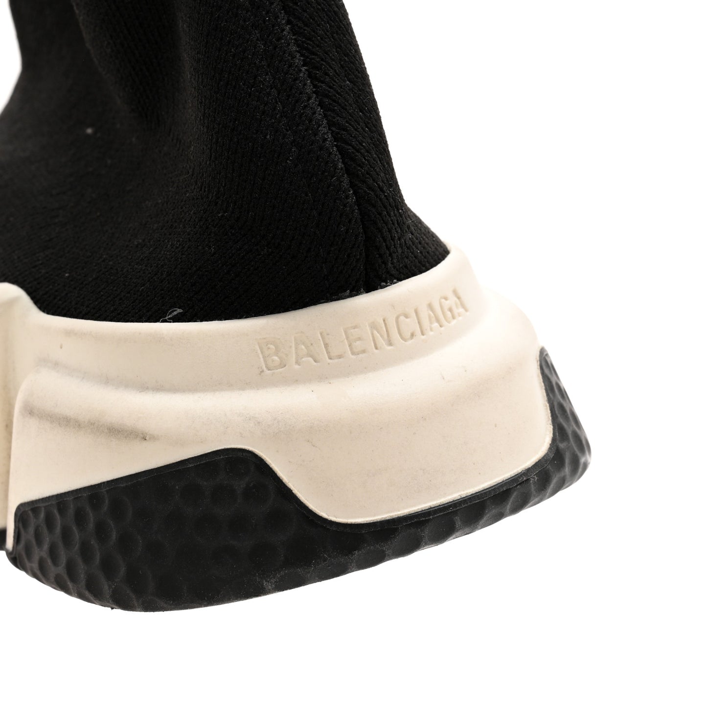 Neoprene Knit Womens Speed Sneakers 40 Black White