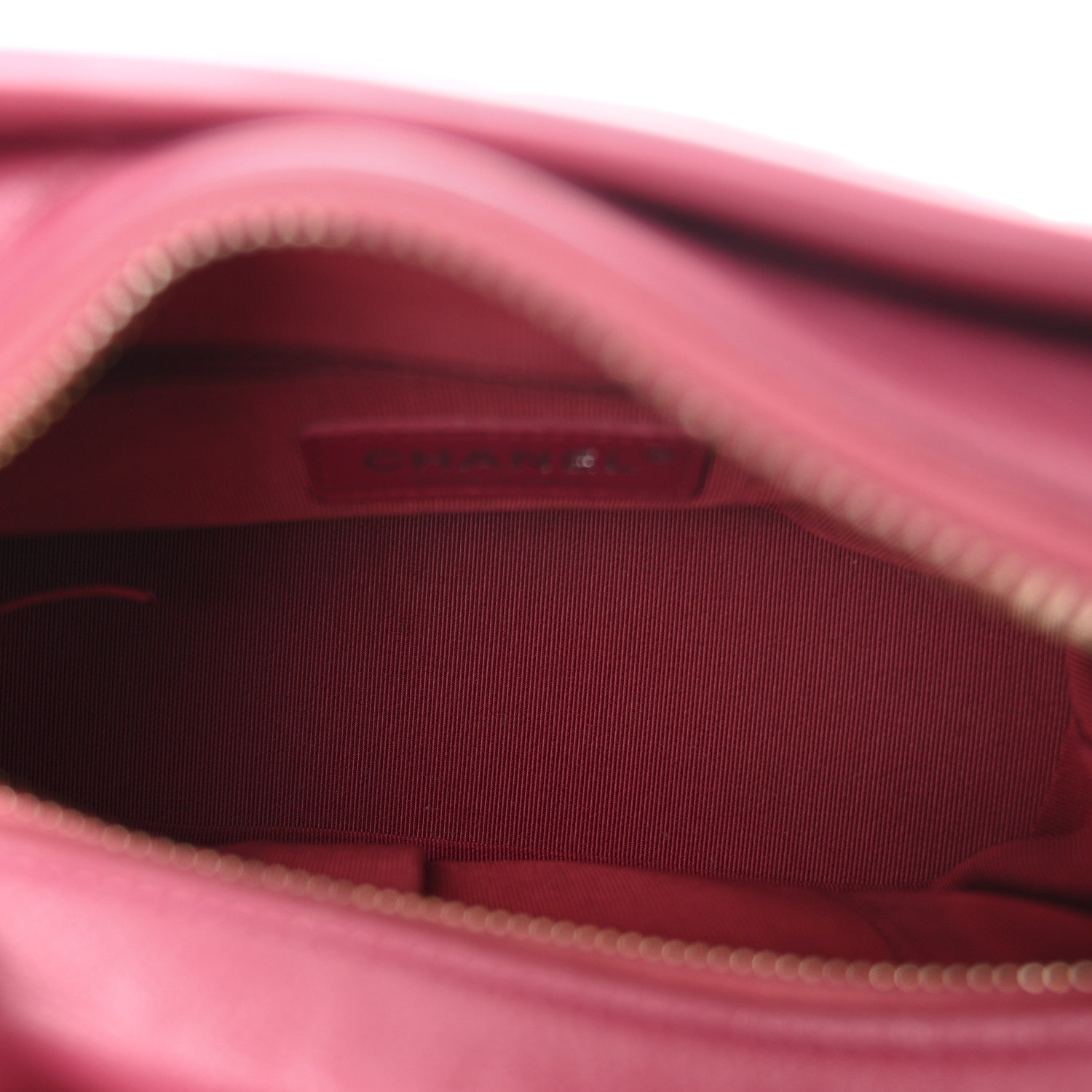Chanel Aged Calfskin Quilted Small Gabrielle Hobo Fuchsia 5 of 10