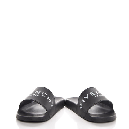 Givenchy Rubber Logo Pool Slide Sandals 35 Black 5 of 11