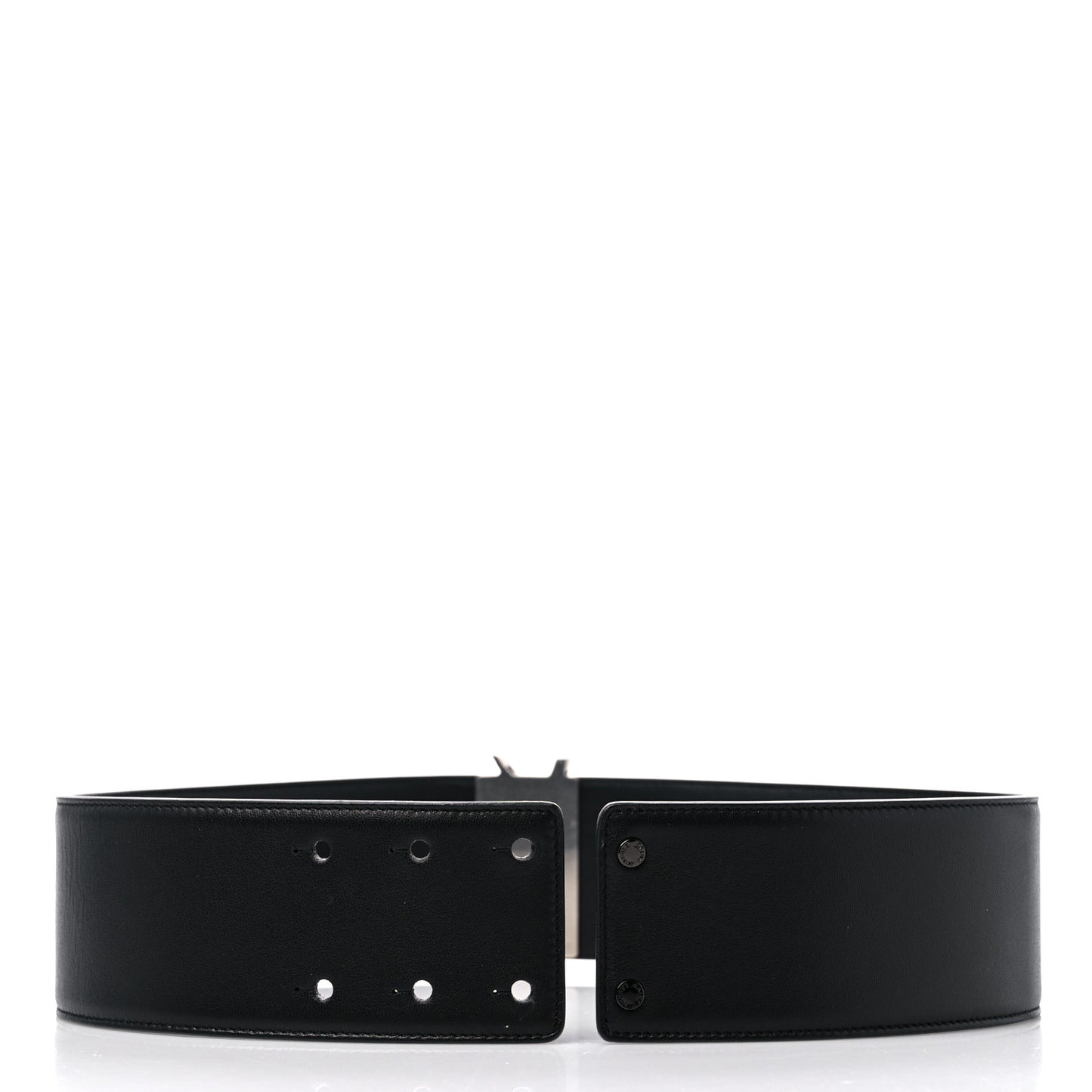 Calfskin Crystal Monogram Belt 70 28 Black