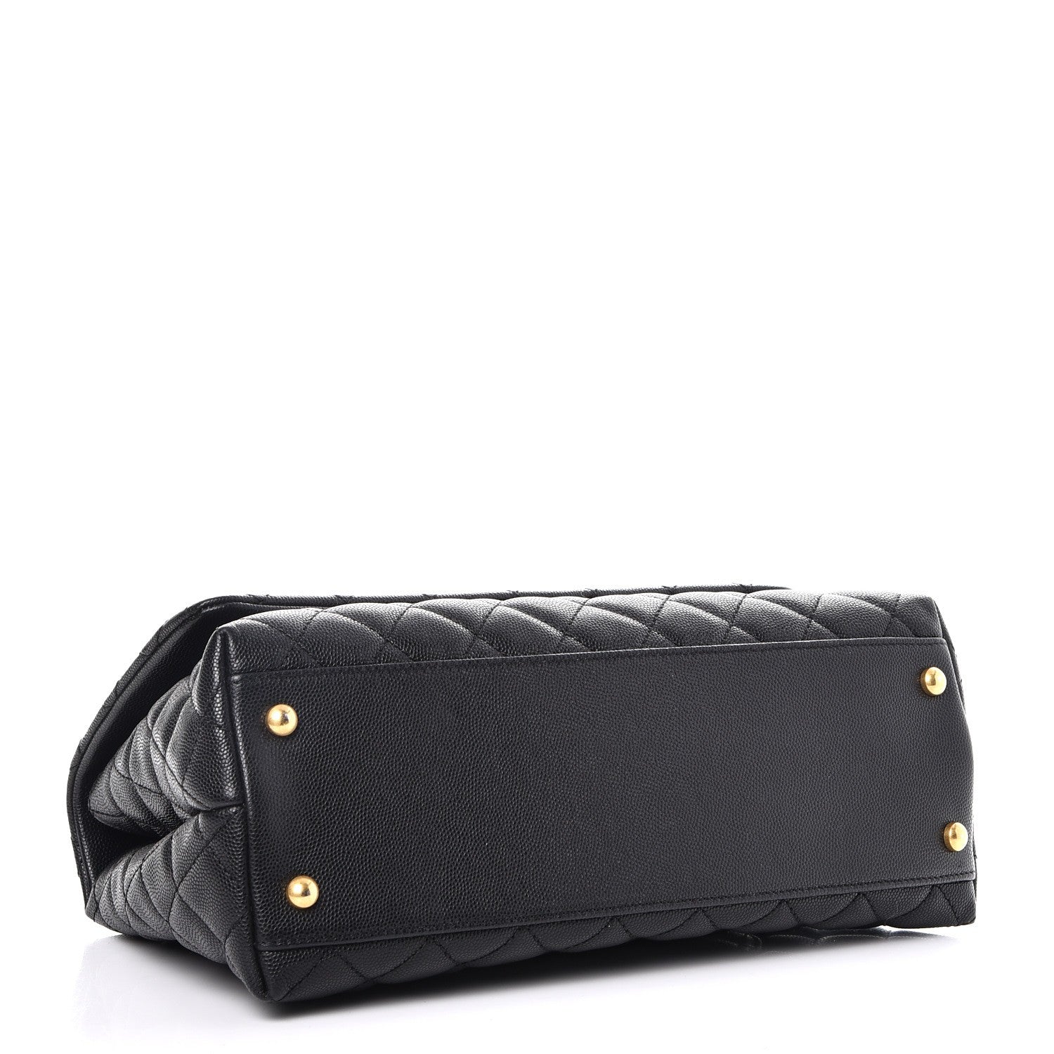 Chanel Caviar Quilted Small Coco Handle Flap Black 5 of 9
