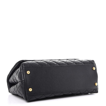 Chanel Caviar Quilted Small Coco Handle Flap Black 5 of 9