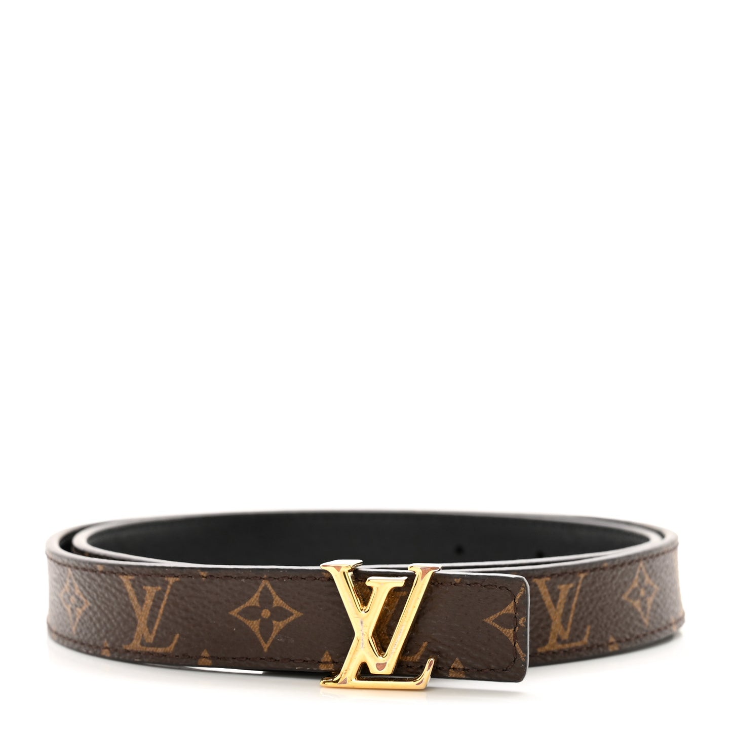 Calfskin Monogram 20mm LV Iconic Reversible Belt 75 30 Black