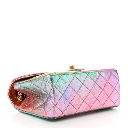 Chanel Metallic Goatskin Quilted Mini 2.55 Reissue Flap Multicolor 4 of 11