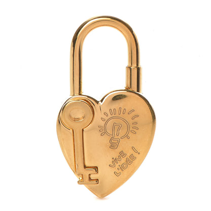 Hermes Annee De La Fantaisie Heart Cadena Lock Gold 1 of 5