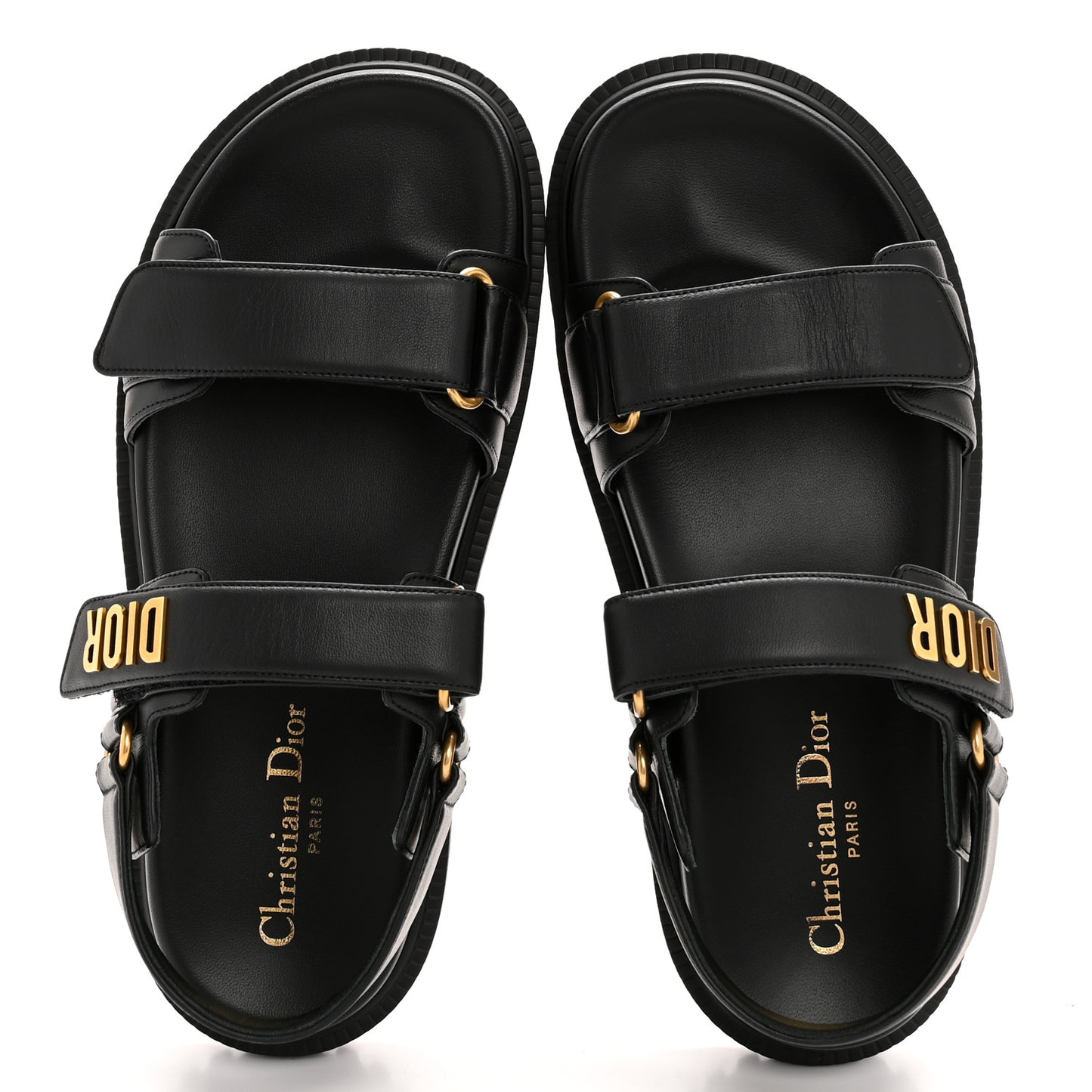 Lambskin Dioract 10mm Sandals 38 Black