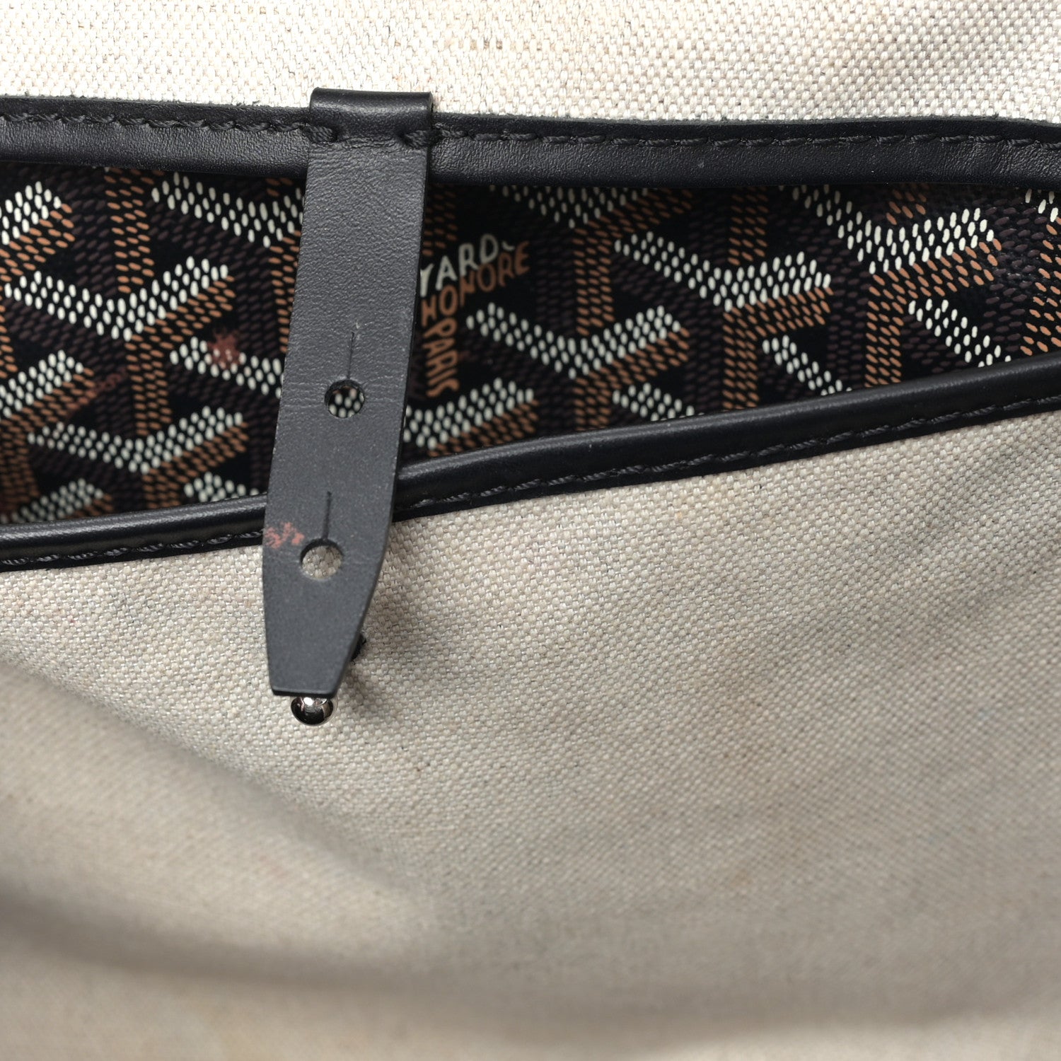 Goyard Goyardine Bellechasse PM Black 10 of 12