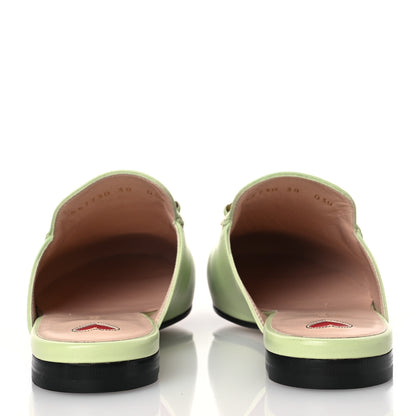 Gucci Malaga Kid Womens Princetown Slippers 38 Pistachio Green 5 of 13