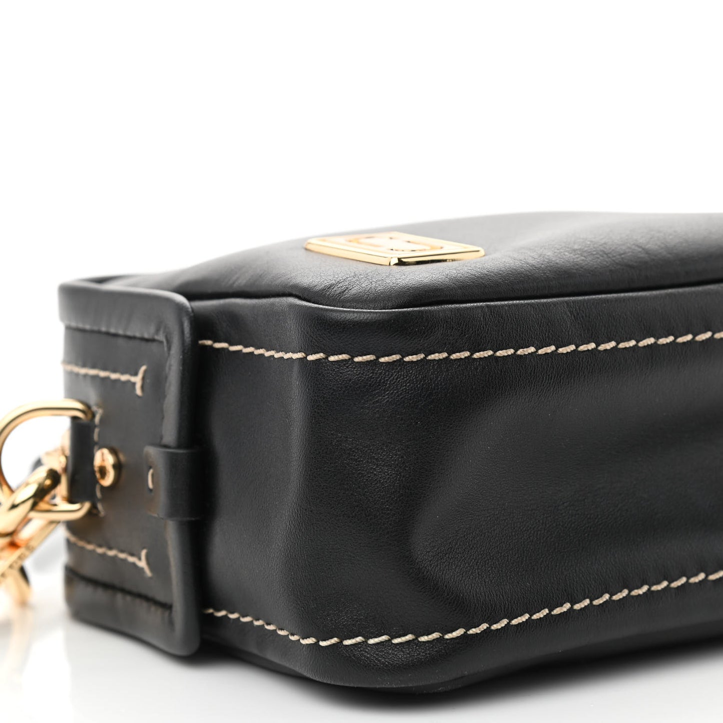 Calfskin Mini Squeeze Crossbody Bag Black
