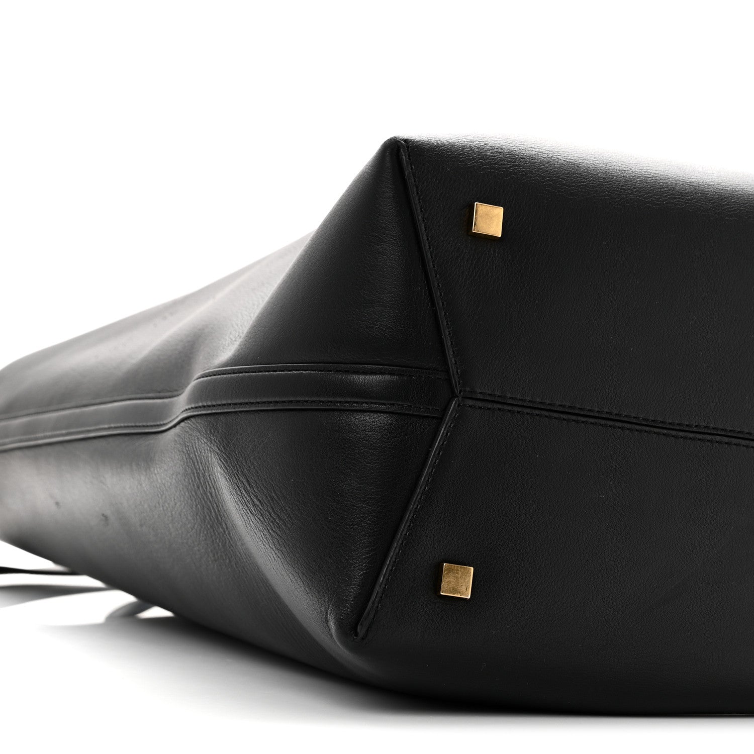 Saint Laurent Shiny Calfskin Le 37 Long Bucket Bag Black 10 of 11