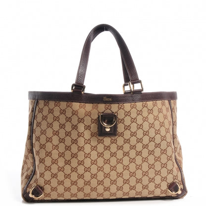 Gucci Monogram Large Abbey Tote Brown 1 of 7