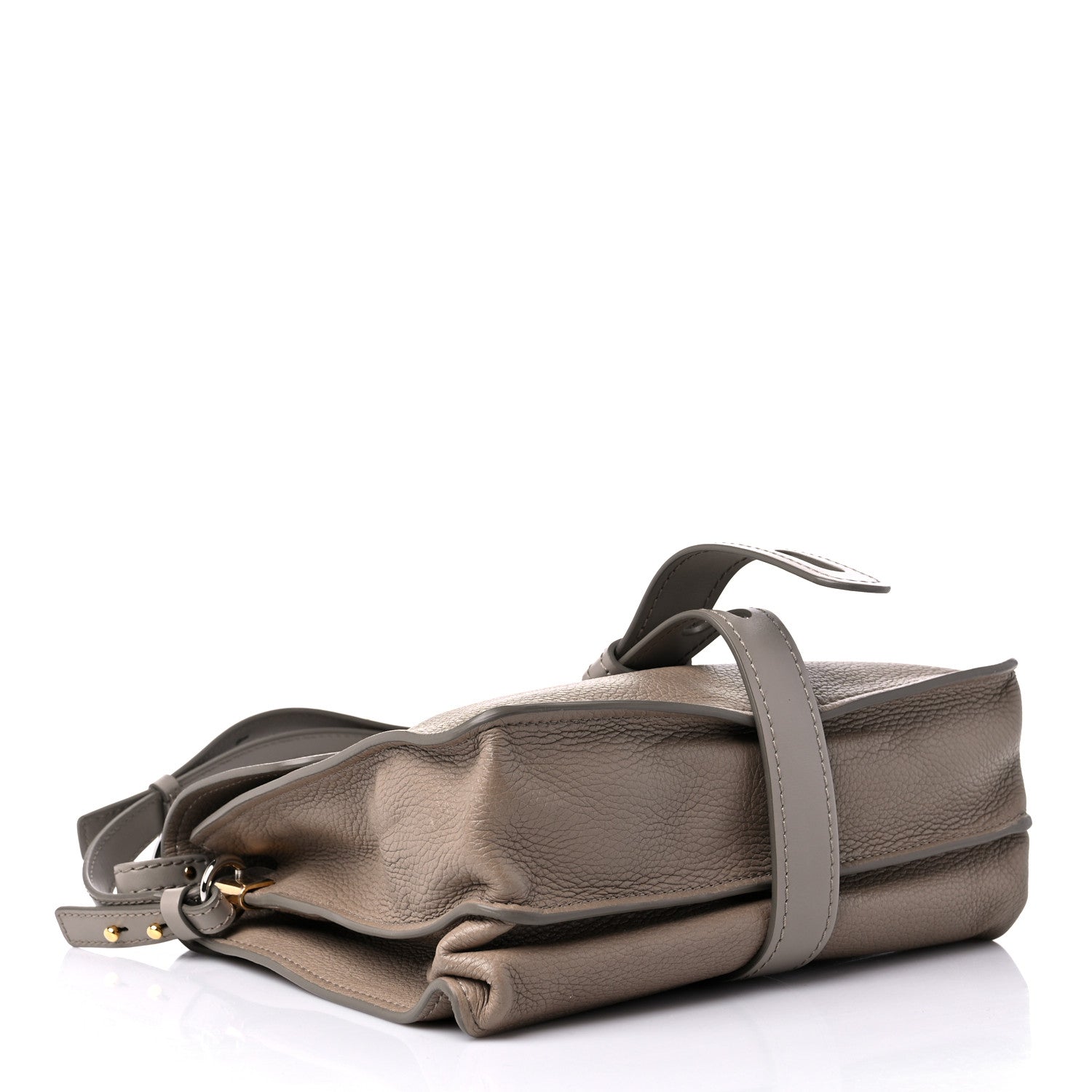 Chloe Grained Calfskin Medium Aby Day Shoulder Bag Motty Grey 3 of 11