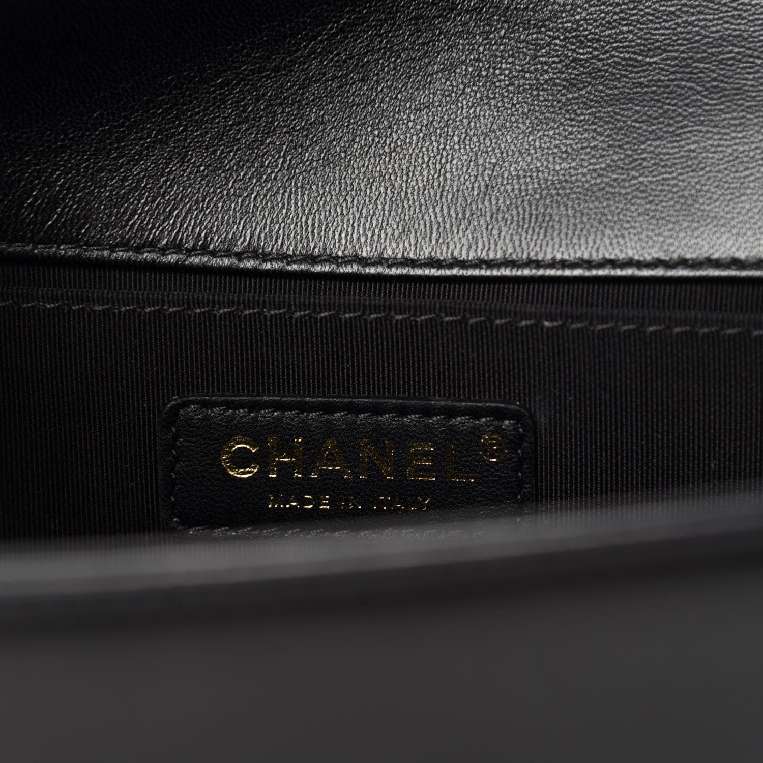 Chanel Lambskin Quilted Medium Boy Flap Black 8 of 11