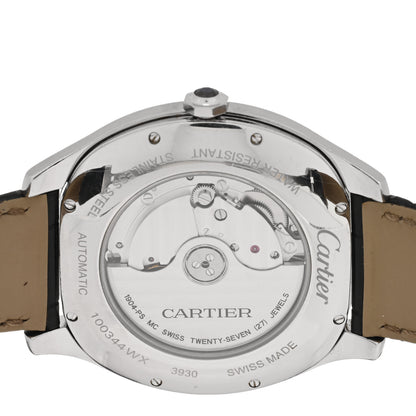 Cartier Stainless Steel Alligator 41mm Drive De Cartier Automatic Watch Black 4 of 4