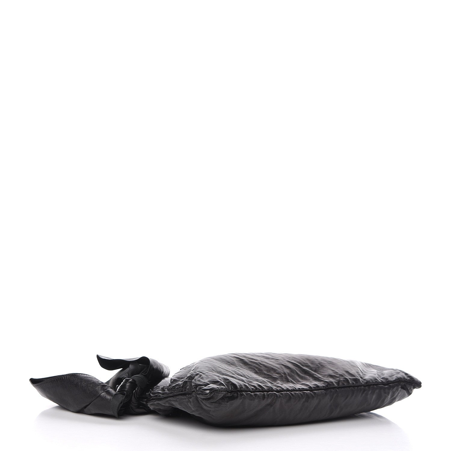 Prada Nappa Antique Bow Clutch Black 4 of 9