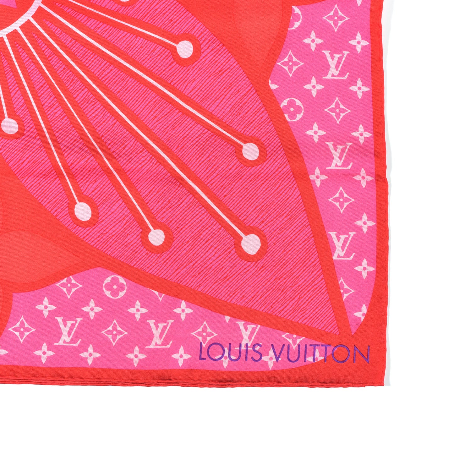 Silk Square Scarf Pink