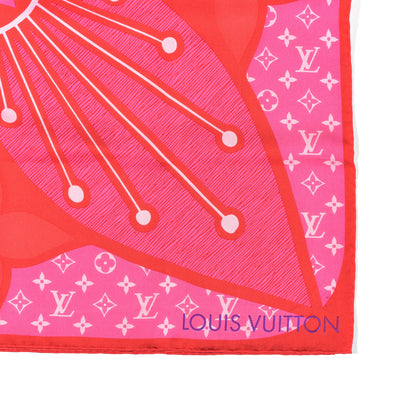 Louis Vuitton Silk Square Scarf Pink 3 of 4