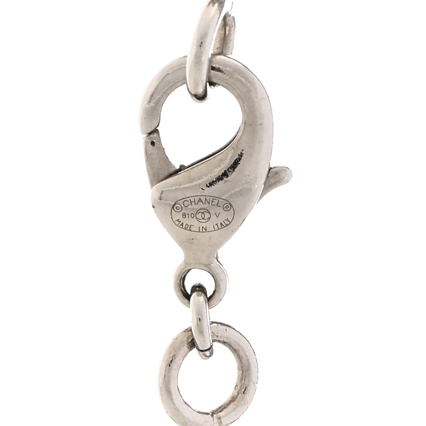 Crystal Timeless CC Necklace Silver