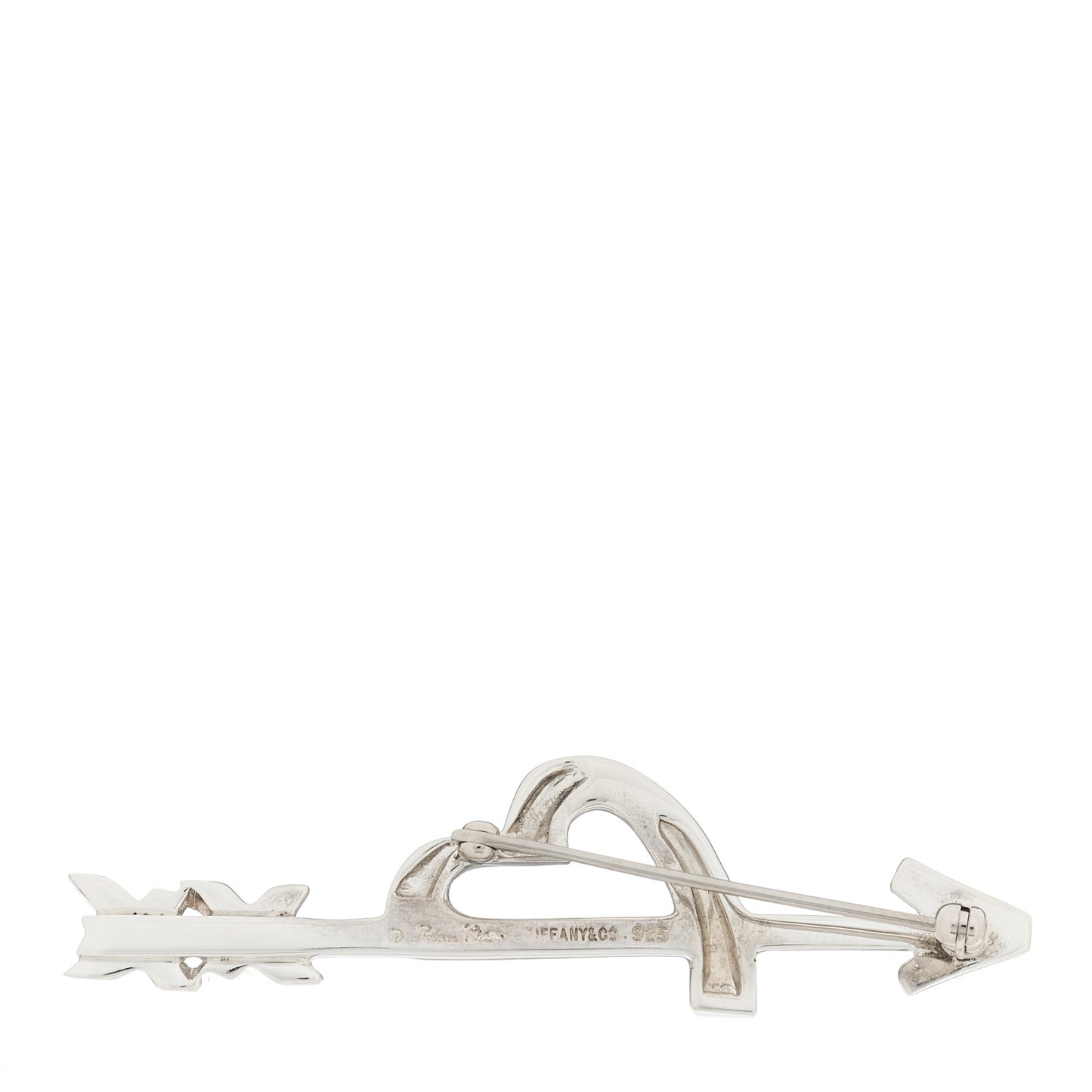 Sterling Silver Paloma's Heart and Arrow Brooch Pin